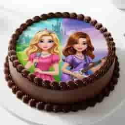 Barbie Truffle Cake