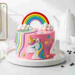 Pink Unicorn Cake