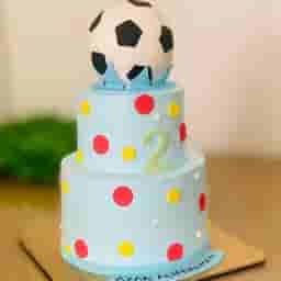 2 Tier Football Theme Cake