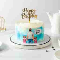 Super Dad Cake for Birthday