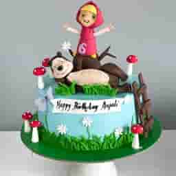 Masha and Bear Cake for Birthday