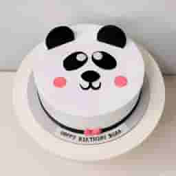Cute Panda Face Cake