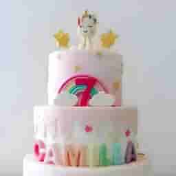 3 Tier Unicorn Cake