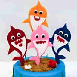 Baby Shark Theme Cake