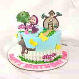 Masha and Bear Birthday Cake