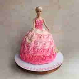 Barbie Doll Theme Cake
