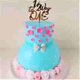 Half Birthday Doll Theme Cake