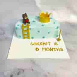 Crown Half Cake for Boys