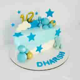 Half Birthday Cake for Baby Boy