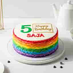 Pastel Rainbow Cake
