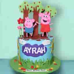Peppa Pig Fondant Cake