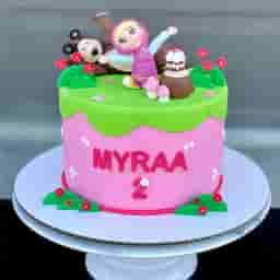 Masha and Bear Theme Cake