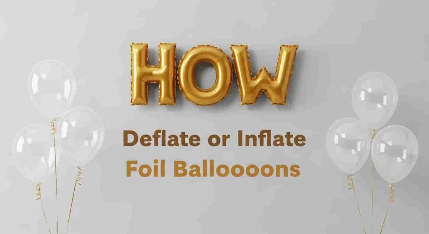 How to Inflate and Deflate Foil Balloons: A Step-by-Step Guide