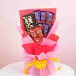 Cute Chocolate Bouquet for Girlfriend