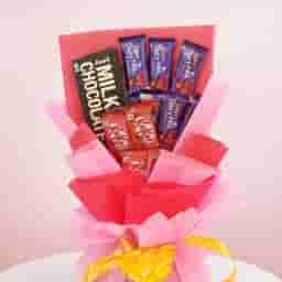 Cute Chocolate Bouquet for Girlfriend