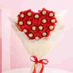 Heart Shaped Ferrero Rocher Bouquet