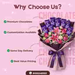 chocolate bouquet service page