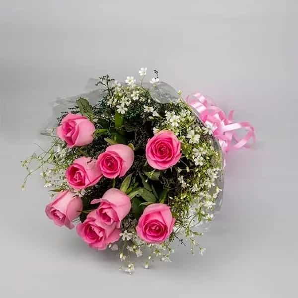 Dreamy Pink Rose Bunch