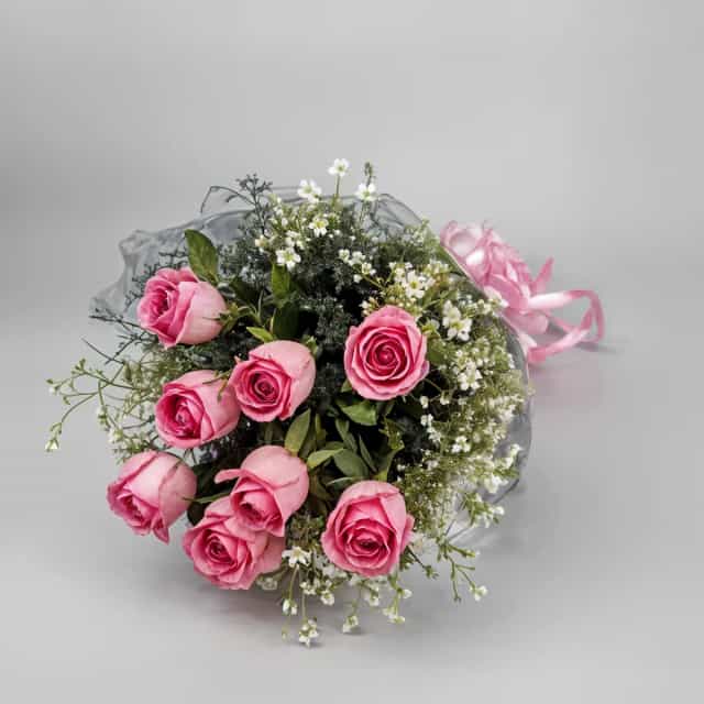 Dreamy Pink Rose Bunch