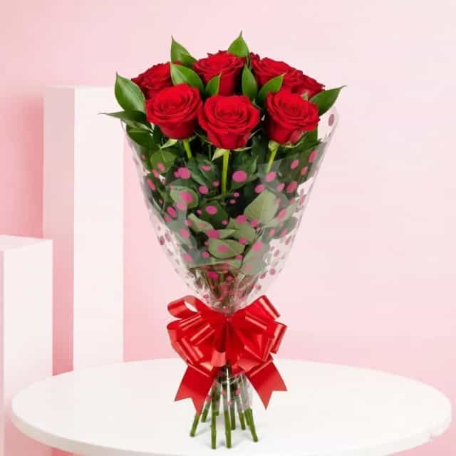 Simple Red Rose Bouquet