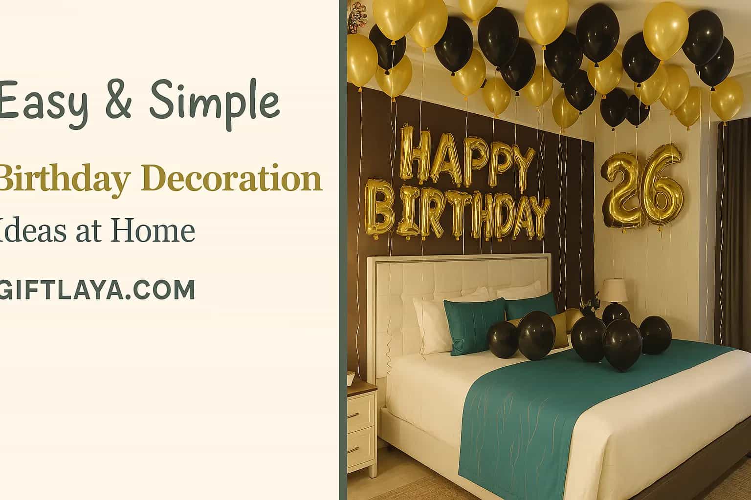 15+ Simple Birthday Decoration at Home