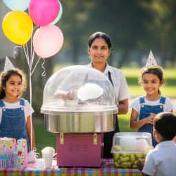 Cotton Candy Stall For Kids Birthday Party