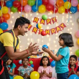 Juggling Artist for Kids Birthday Party