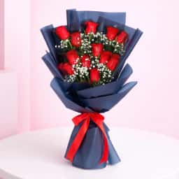 Forever Love 12 Red Roses Bouquet