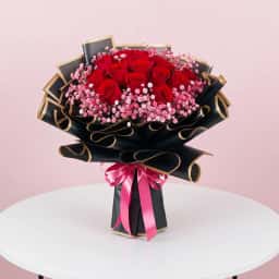 Valentine Special Flower Bouquet for Girlfriend
