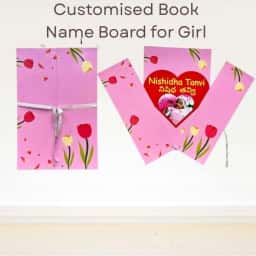 Customised Book Name Board for Girl