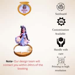 Cute Radha Ji Baby Name Reveal Board