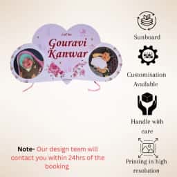 Heart Theme Cutout Name Board