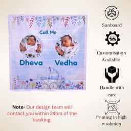 Baby Twins Flex Name Board