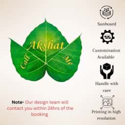 Cute Leaf Baby Name Board