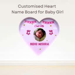 Cute Baby Girl Name Reveal Board