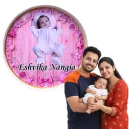 Customizd Round Board for Name Reveal