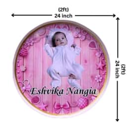 Customizd Round Board for Name Reveal