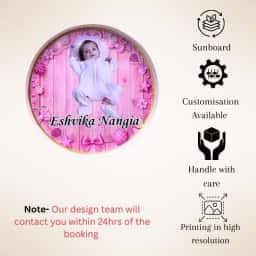 Customizd Round Board for Name Reveal