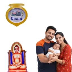 Lord Buddha Theme Name Reveal Board 