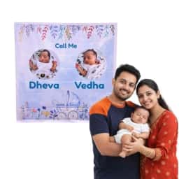 Baby Twins Flex Name Board