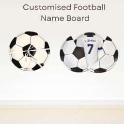 Football Theme Name Board for Champ