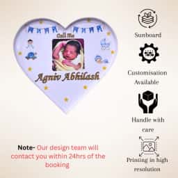 Heart Shape Baby Name Reveal Board