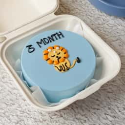 Baby Lion Theme Bento Cake