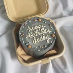 Grey Bento Box Cake