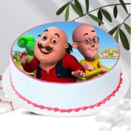 Motu Patlu Round Cake
