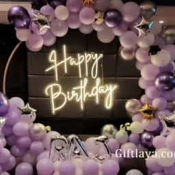 Purple Pastel Ring Decoration