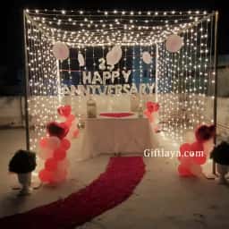 Premium Anniversary Terrace Decor