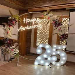 Flower Anniversary Backdrop