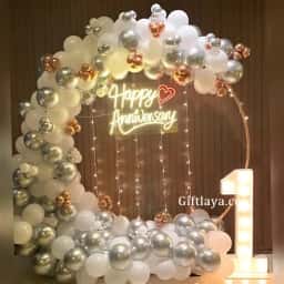 Silver White Theme Decoration