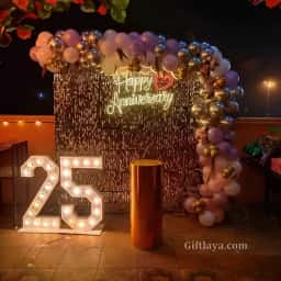 25th Anniversary Sequence Decor